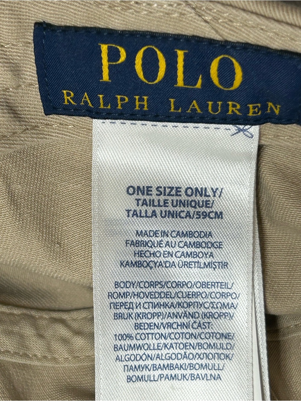 Polo by Ralph Lauren Cotton Chino Baseball Cap - Picture 6 of 7